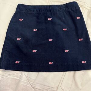 Vineyard Vines Dark Blue Skirt with Red Whale Accents